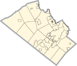 Location of Stiles in Lehigh County, Pennsylvania