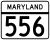 Maryland Route 556 marker