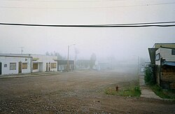 Main Street on a foggy day