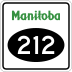 Provincial Road 212 marker