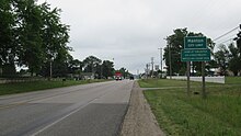 Road signage along Bus. US 131