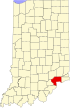 State map highlighting Jefferson County