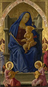 Madonna and Child with Angels, by Masaccio