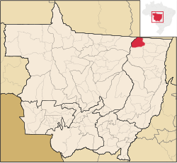Location in Mato Grosso