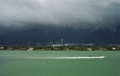 Image 25Typical summer afternoon shower from the Everglades traveling eastward over Downtown Miami (from Geography of Florida)