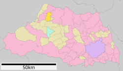 Location of Misato in Saitama Prefecture