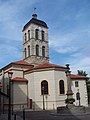 Vue sur la façade arrière de l'église, après les travaux de 2011.