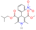 Chemical structure of Nisoldipine.