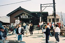 1994年まで所在した野上電気鉄道野上線の日方駅