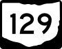 State Route 129 marker