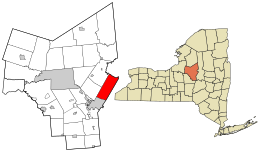 Location in Oneida County and the state of New York.