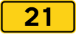 Danish national road number sign