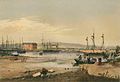 Image 24George French Angas, Port Adelaide in 1846, 10 years after settlement. (from Transport in South Australia)