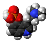 Spacefill model of canonical psilocybin