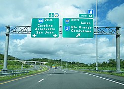 PR-66 interchange with PR-188 in Canóvanas