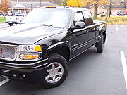 Sierra Denali with Quadrasteer, rear steering angle.