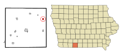 Location of Beaconsfield, Iowa