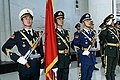 The color guard during the arrival ceremony for Sergey Shoigu, November 2016.