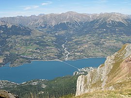 Savines and the Lac de Serre-Ponçon