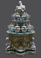 Centrepiece with cream jugs, 1851; part of the dessert service Queen Victoria gave to Emperor Franz Joseph of Austria