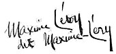 signature de Maxime Léry