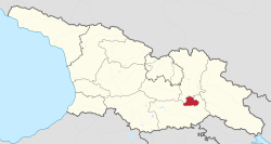 Tbilisi highlighted in Georgia