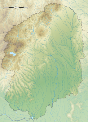 Map showing the location of Cedar Avenue of Nikkō