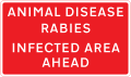 Area infected by animal disease