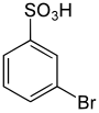 Struktur von 3-Brombenzolsulfonsäure