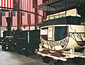 Train cars displayed at the B&O Railroad Museum