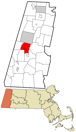 Location in Berkshire County and the state of Massachusetts.