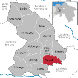 Cappeln (Oldenburg) – Mappa