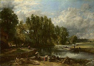 《史特拉福磨坊》（Stratford Mill），1820年，油畫，倫敦國家美術館