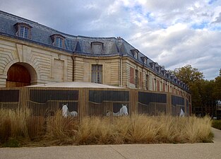 Arrière du théâtre de l'Académie équestre, le trompe-l’œil.