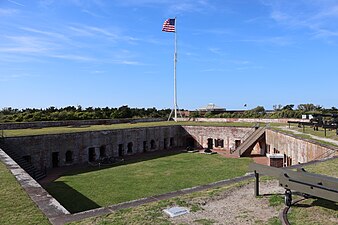 Fort Macon as viewed from above