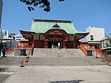 Haiden de Hanazono-jinja.