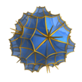 Hyperbolic great cubic honeycomb