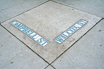 Corner of Campbell and Wilcox Streets