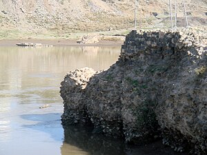 Kalenin Dicle'ye bakan kısmından bir görünüm (Kasım 2009)