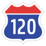 Expressway No.120 shield}}