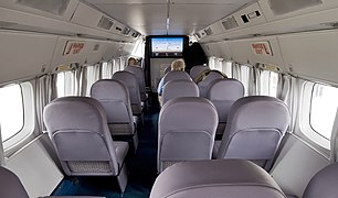 Let L-410 three-abreast cabin