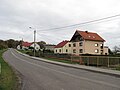 Houses by the main road