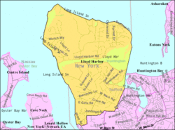U.S. Census map of Lloyd Harbor