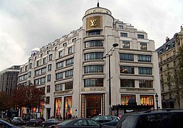 Louis Vuitton boutique on the Champs-Élysées.
