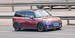 First generation Mini Clubman - shooting brake shape and right rearward-opening door visible