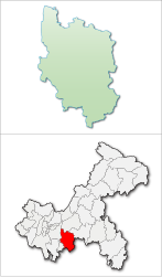 Distretto di Nanchuan – Mappa