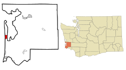 Location of Ocean Park, Washington