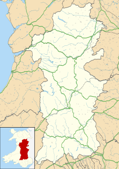 Pontrobert is located in Powys