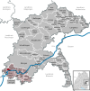 Lage der Gemeinde Rechtenstein im Alb-Donau-Kreis