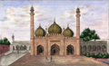 The Golden Mosque near the Red Fort, which she commissioned in 1747